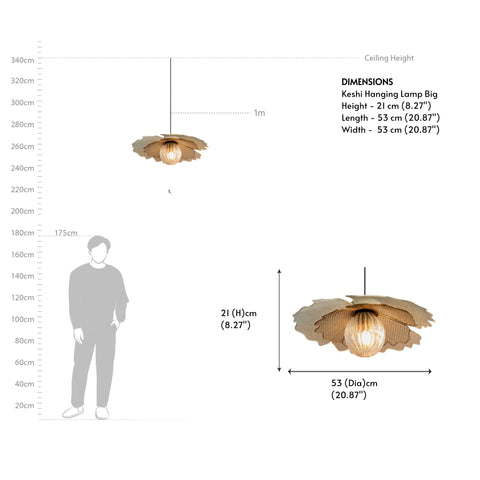 Keshi Hanging Lamp Big