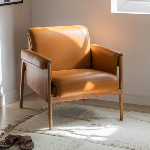 Mai Solid Wood Lounge Sofa Chair