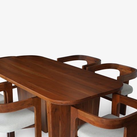 Attica Dining Table With 4 Attica Chairs And Bench