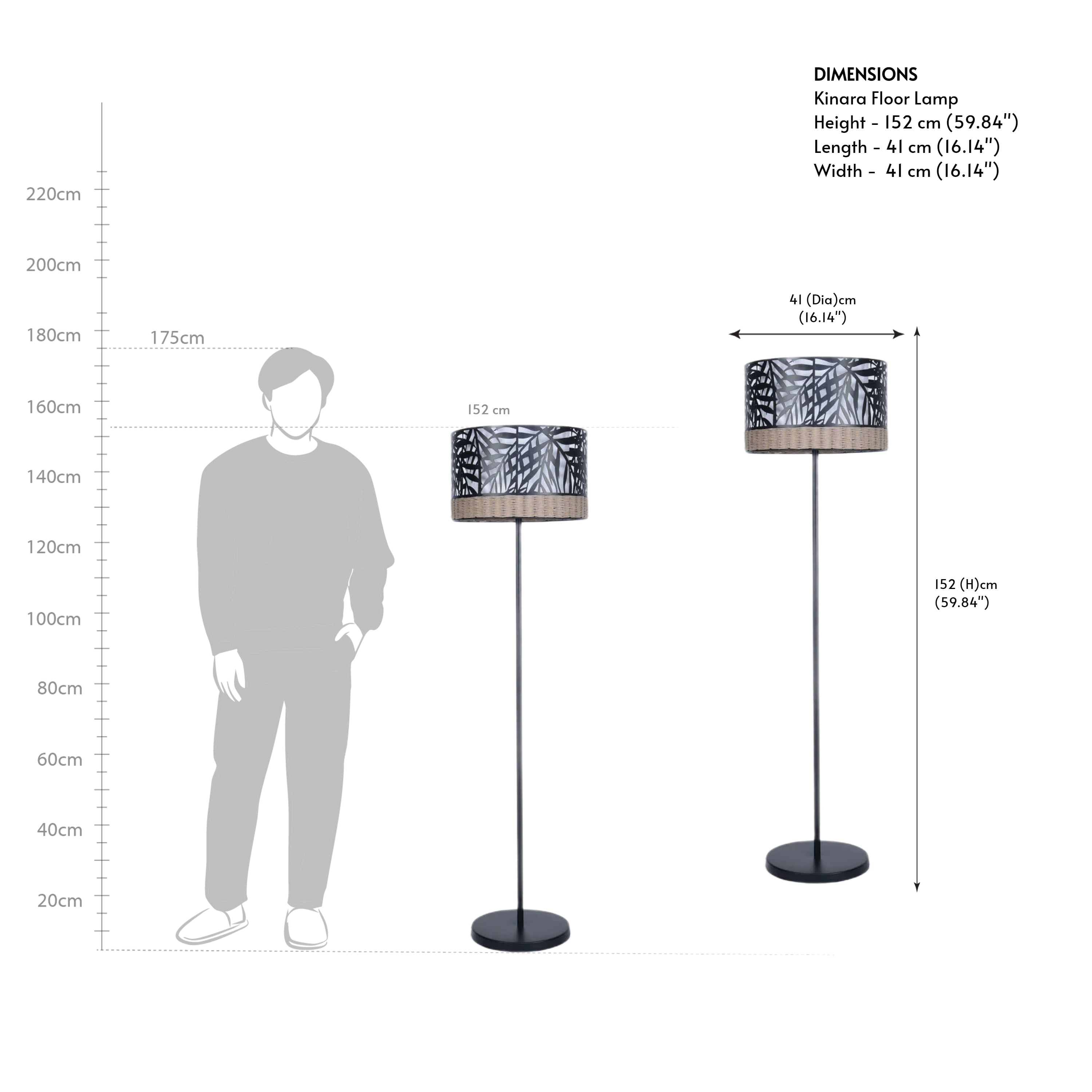 Kinara Floor Lamp - Orange Tree Home Pvt. Ltd.