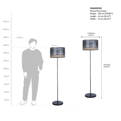 Kinara Floor Lamp - Orange Tree Home Pvt. Ltd.