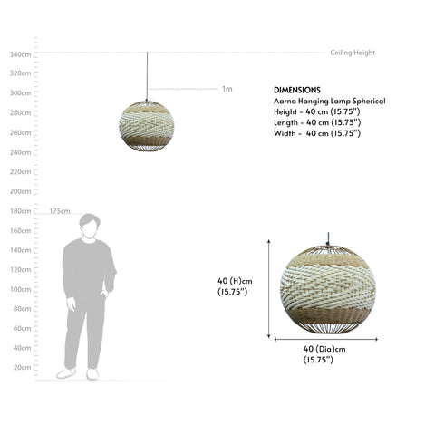 Aarna Hanging Lamp Spherical
