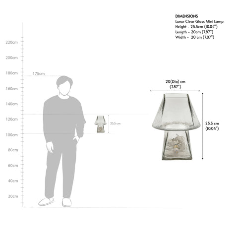 Lueur Clear Glass Mini Table Lamp