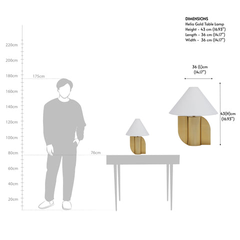 Helia Gold Table Lamp
