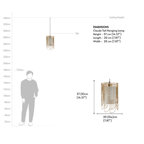 Claude Tall Hanging Lamp