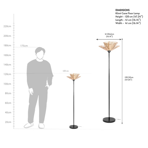 Klimt Cane Floor Lamp