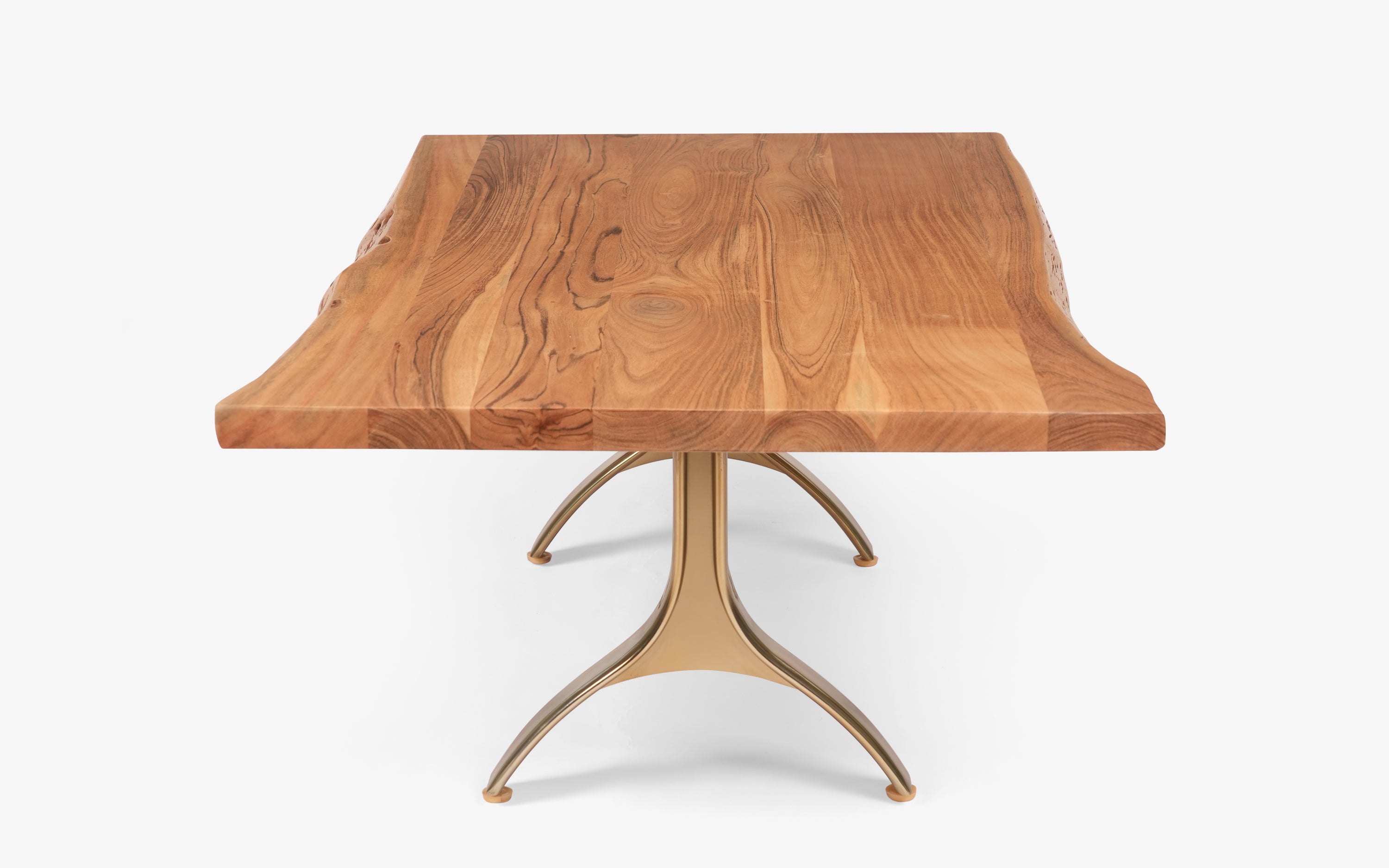 Yoho Live Edge Rectangle Coffee Table | Acacia Wood - with white background - Orange Tree