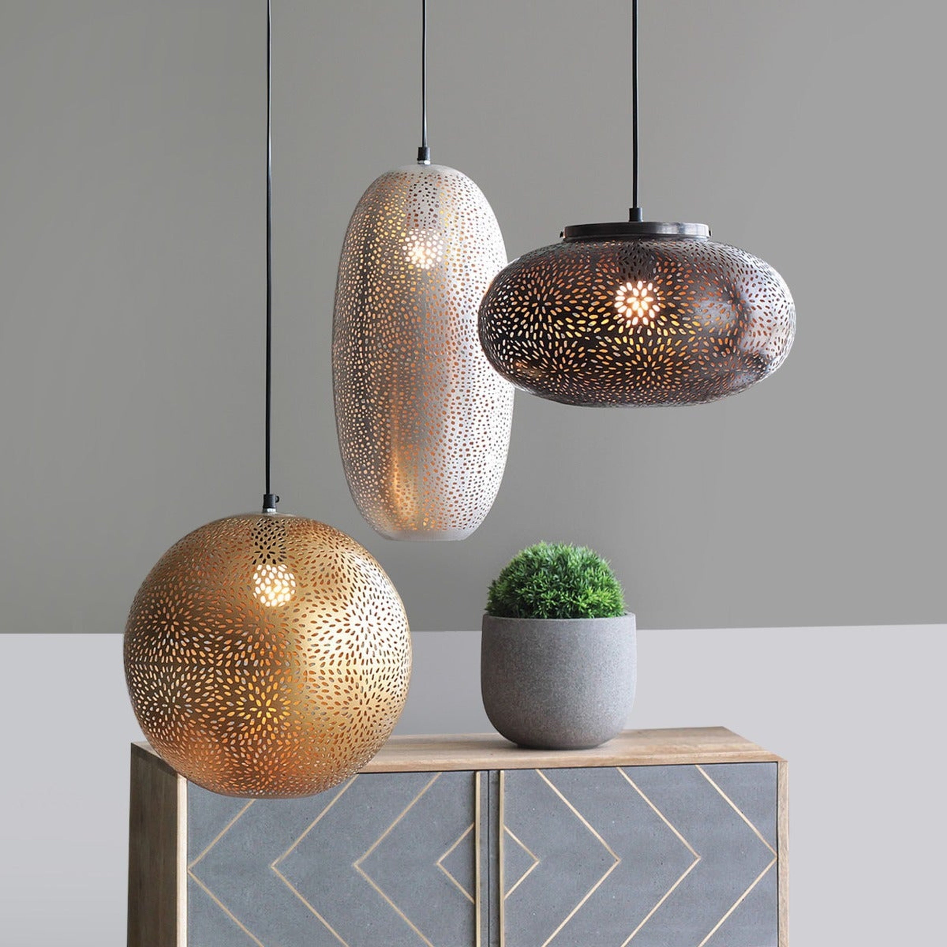 Esfera Hanging Lamp - Orange Tree Home Pvt. Ltd.