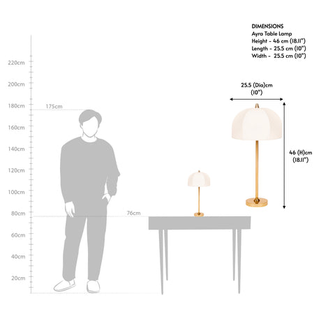 Ayra Metal Table Lamp