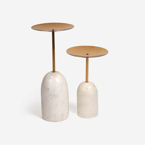 Damas Candle Holder Marble Big