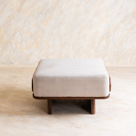 Anish Wooden Ottoman