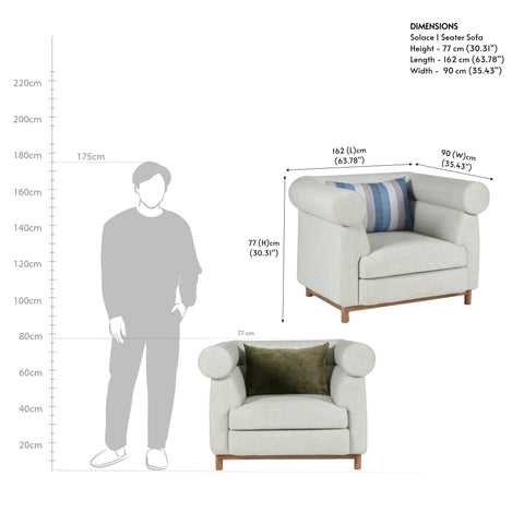 Solace 1 Seater Sofa