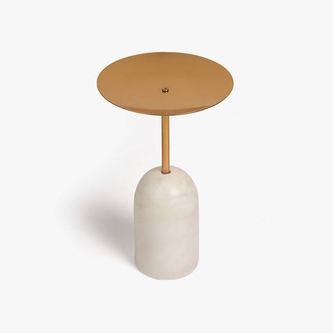 Damas Candle Holder Marble Small