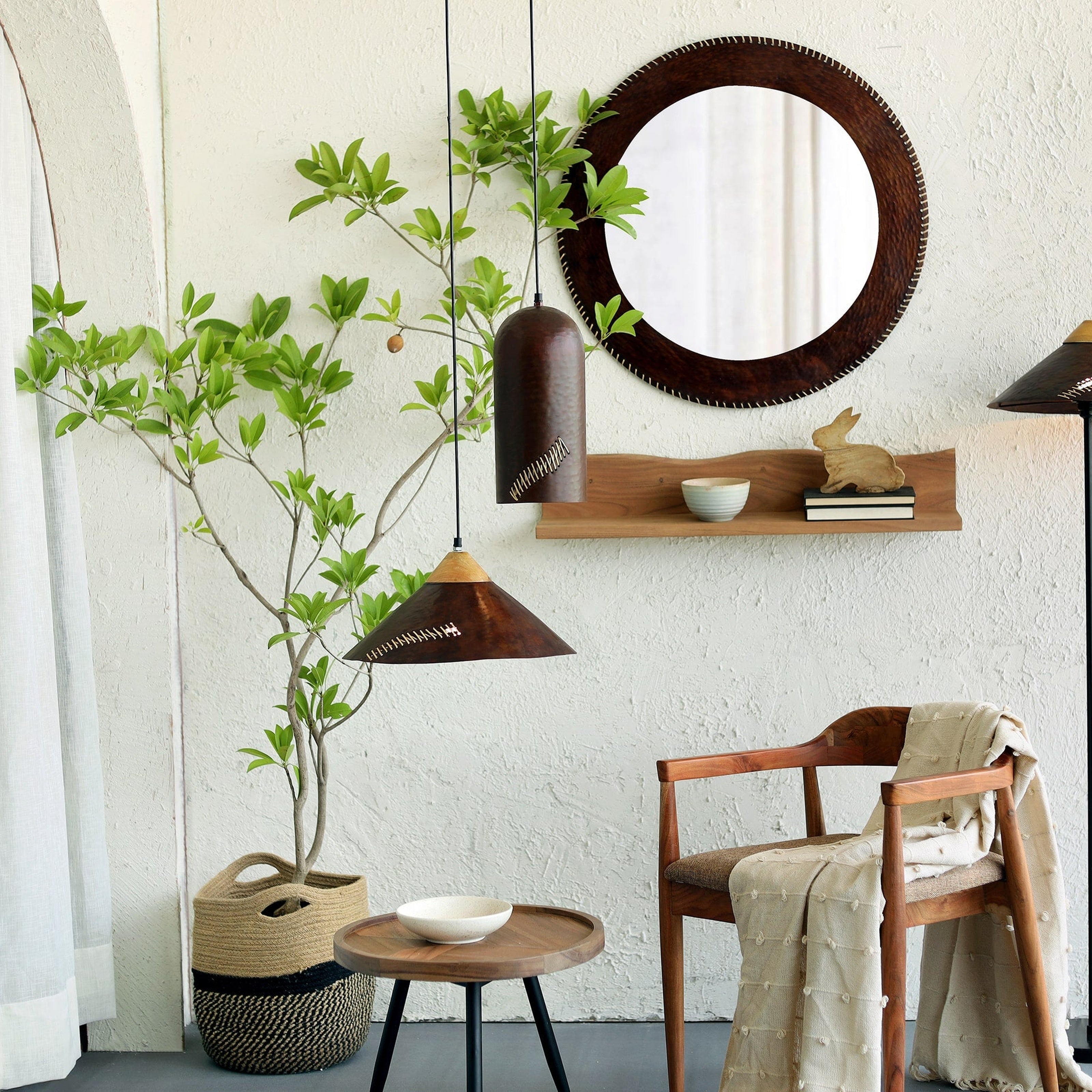 Fukan Conical Wall Lamp - Orange Tree Home Pvt. Ltd.