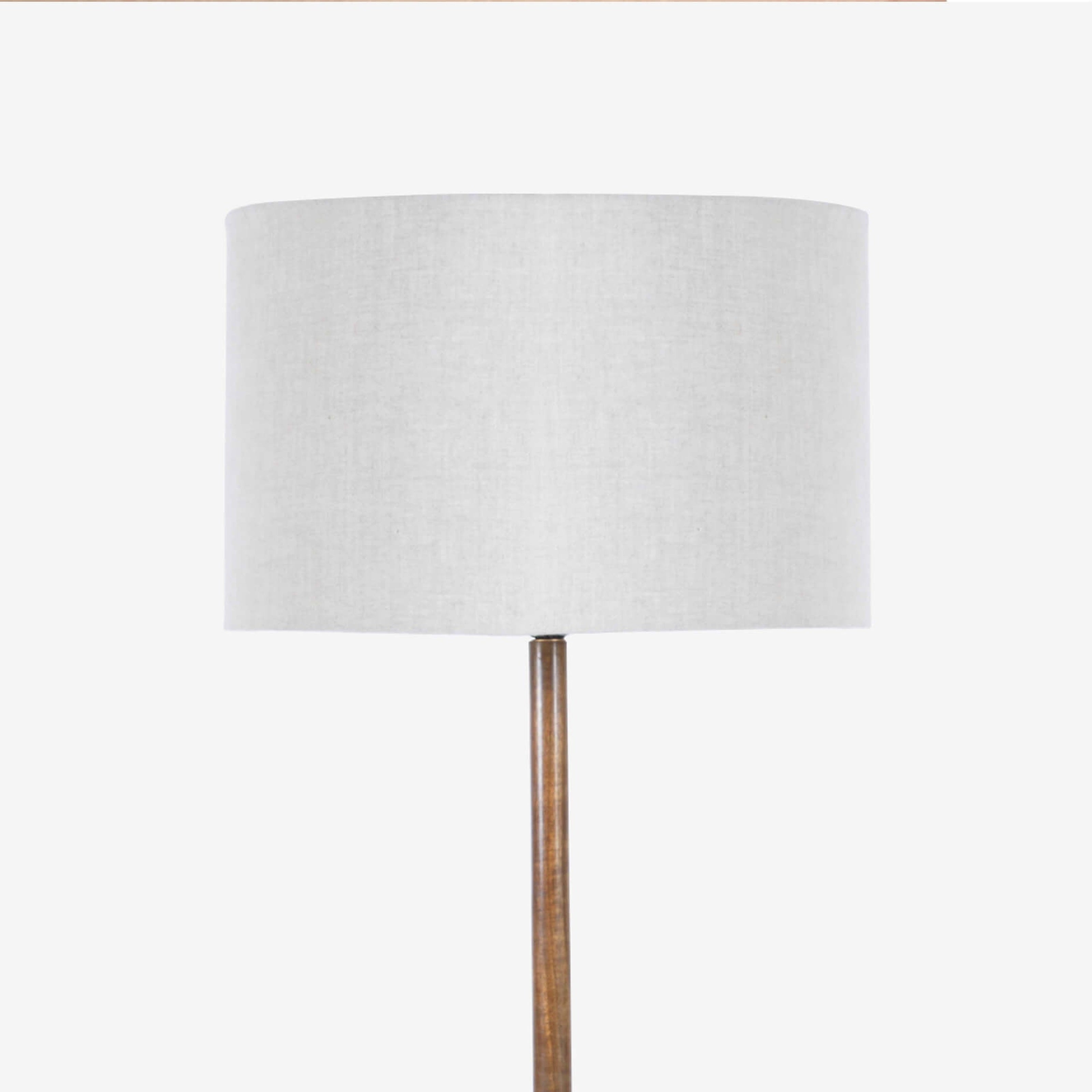 Mica Floor Lamp walnut ,wood and golden finish