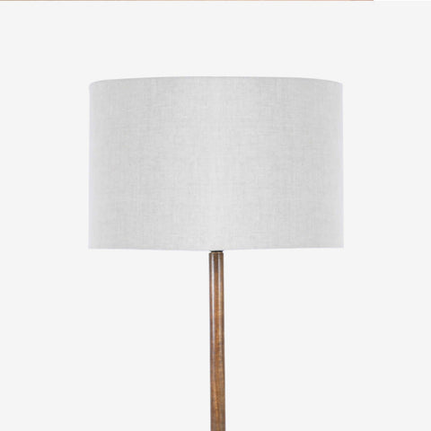 Mica Floor Lamp walnut ,wood and golden finish
