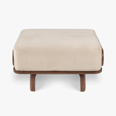 Anish Wooden Ottoman