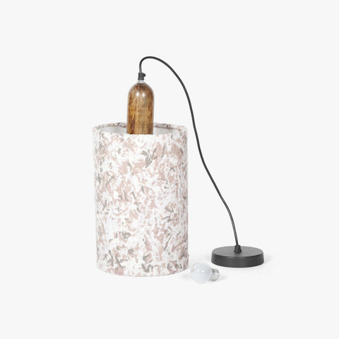 Flake Hanging Lamp Beige Tall - Orange Tree Home Pvt. Ltd.