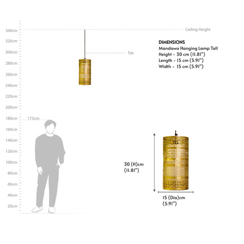 Mandawa Hanging Lamp Tall