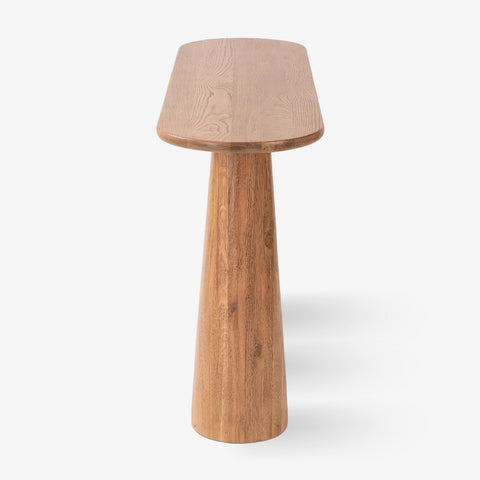 Hump Oak Wood Console Table