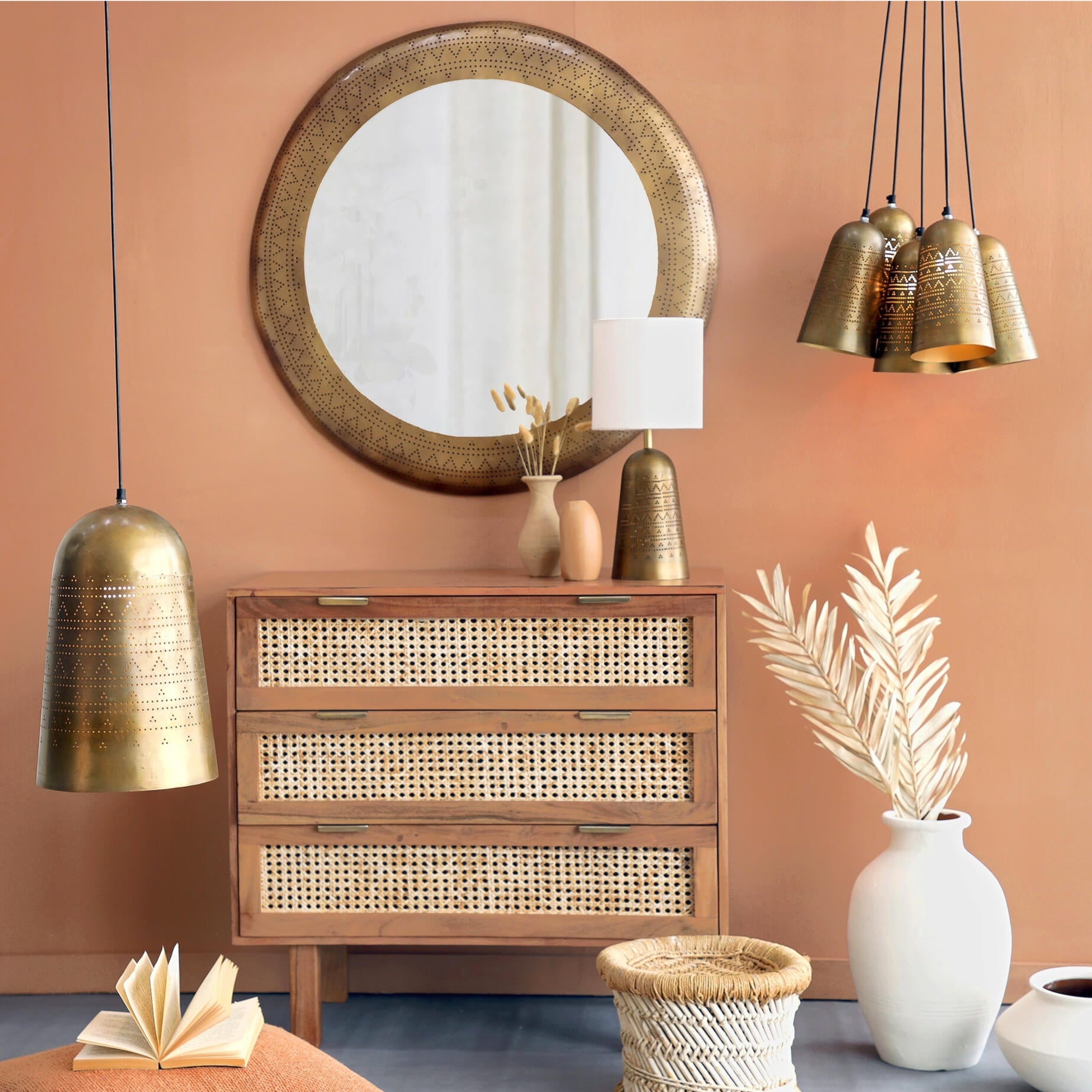 Mishin Cluster Hanging Lamp - Orange Tree Home Pvt. Ltd.