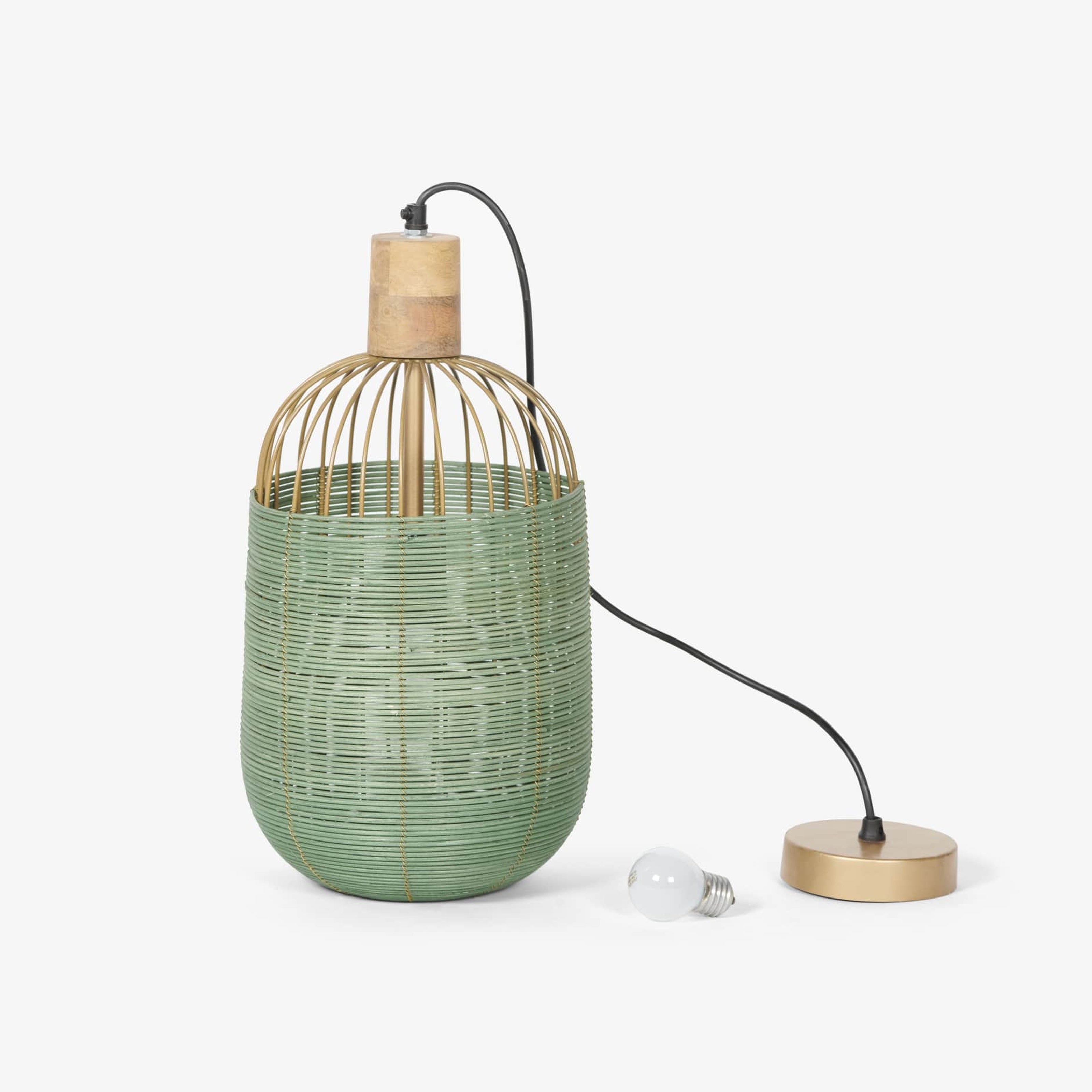 Henka Green Hanging Lamp Tall - Orange Tree Home Pvt. Ltd.