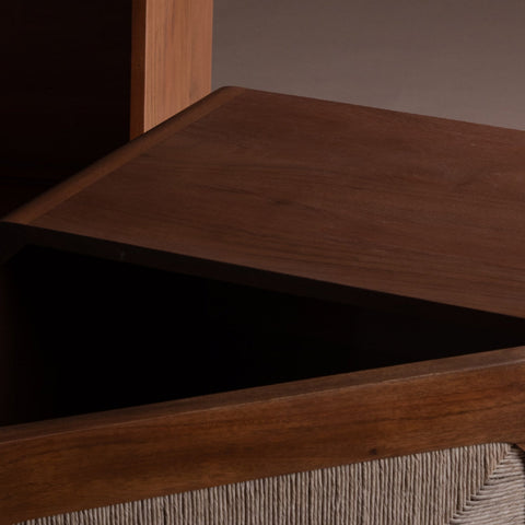 Abacus Wooden Bedside Table
