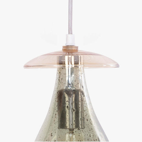 Sitara Glass Hanging Lamp Green Small