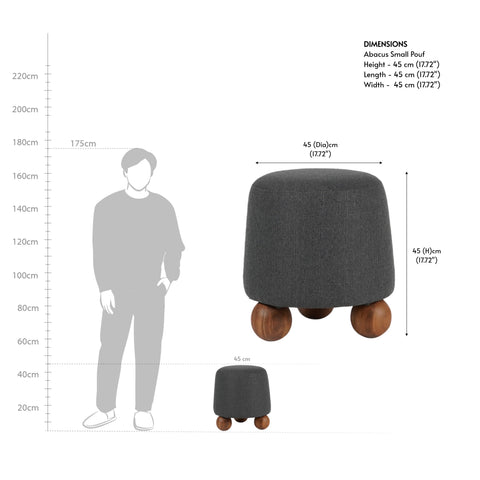 Abacus Small Pouf