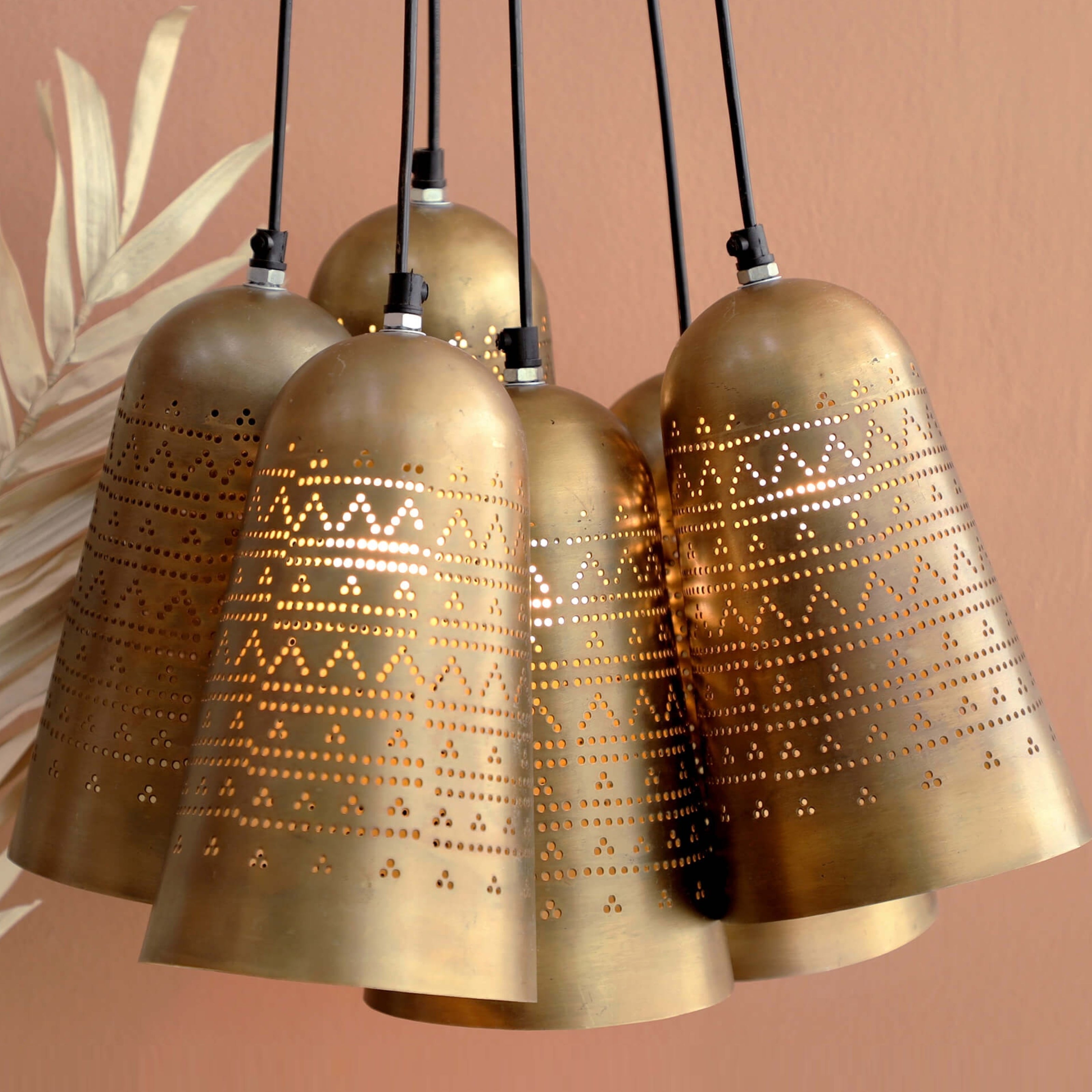 Mishin Cluster Hanging Lamp - Orange Tree Home Pvt. Ltd.