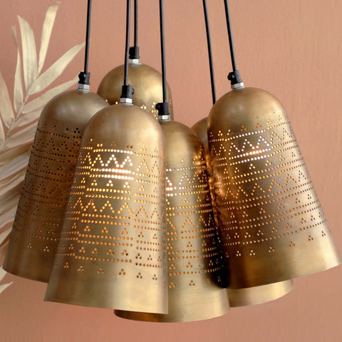 Mishin Cluster Hanging Lamp - Orange Tree Home Pvt. Ltd.