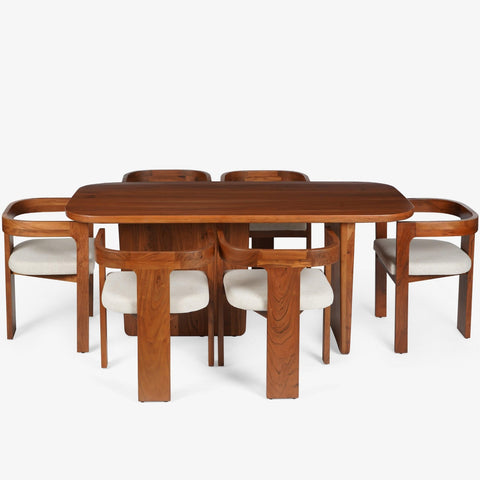 Attica Dining Table With 6 Attica Chairs