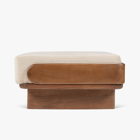 Anish Wooden Ottoman