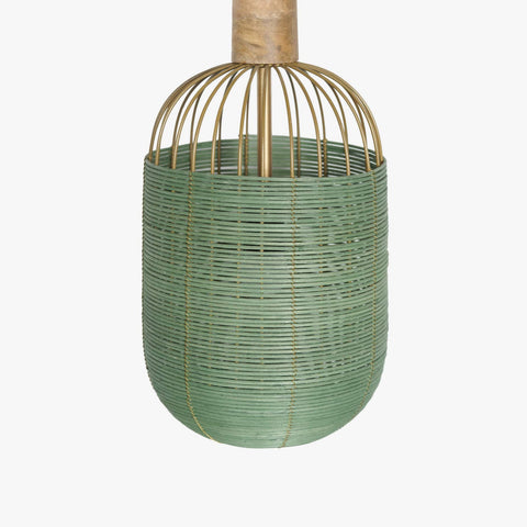 Henka Green Hanging Lamp Tall - Orange Tree Home Pvt. Ltd.