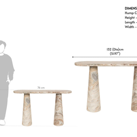 Hump Marble Console Table