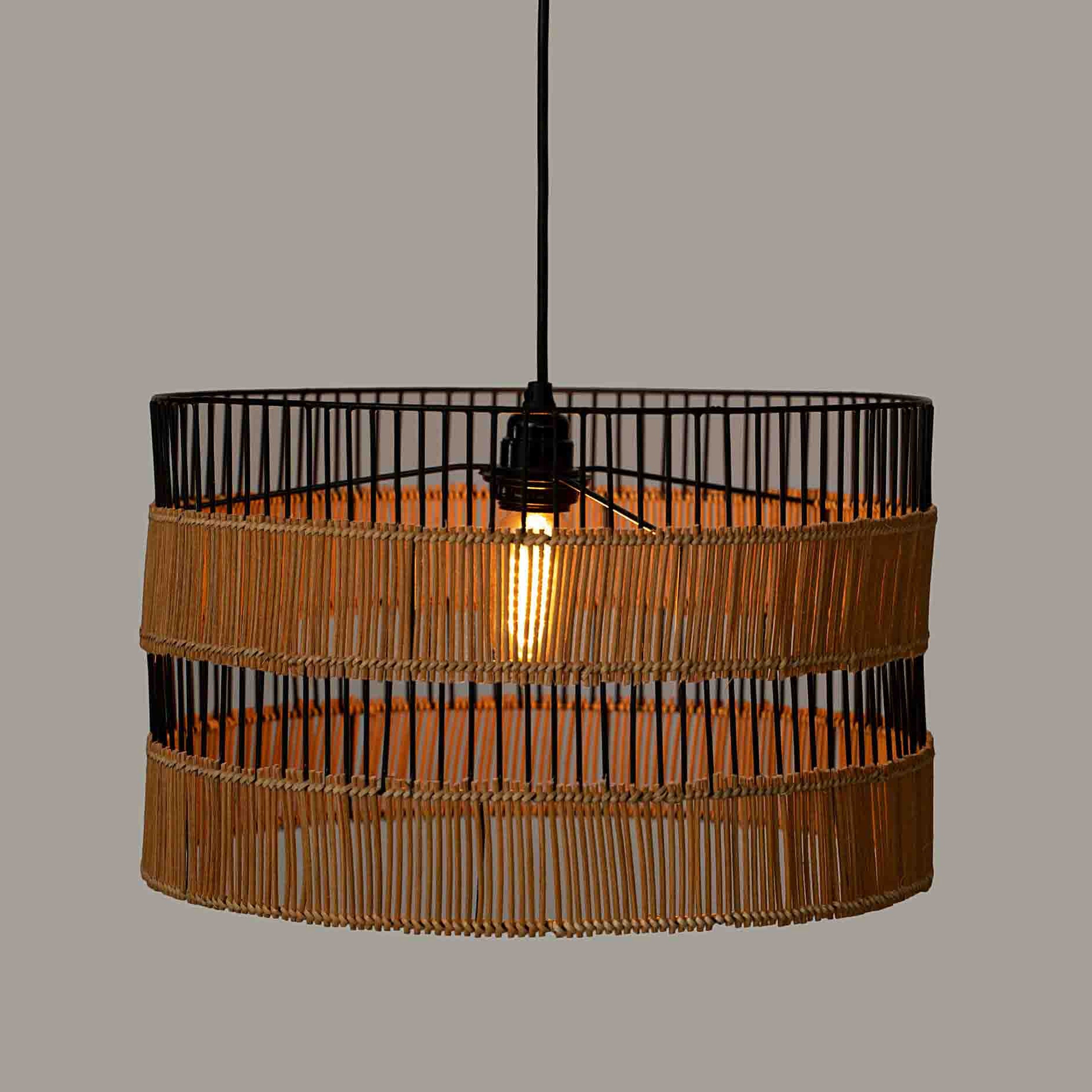 Kyoto Drum Hanging Lamp - Orange Tree Home Pvt. Ltd.