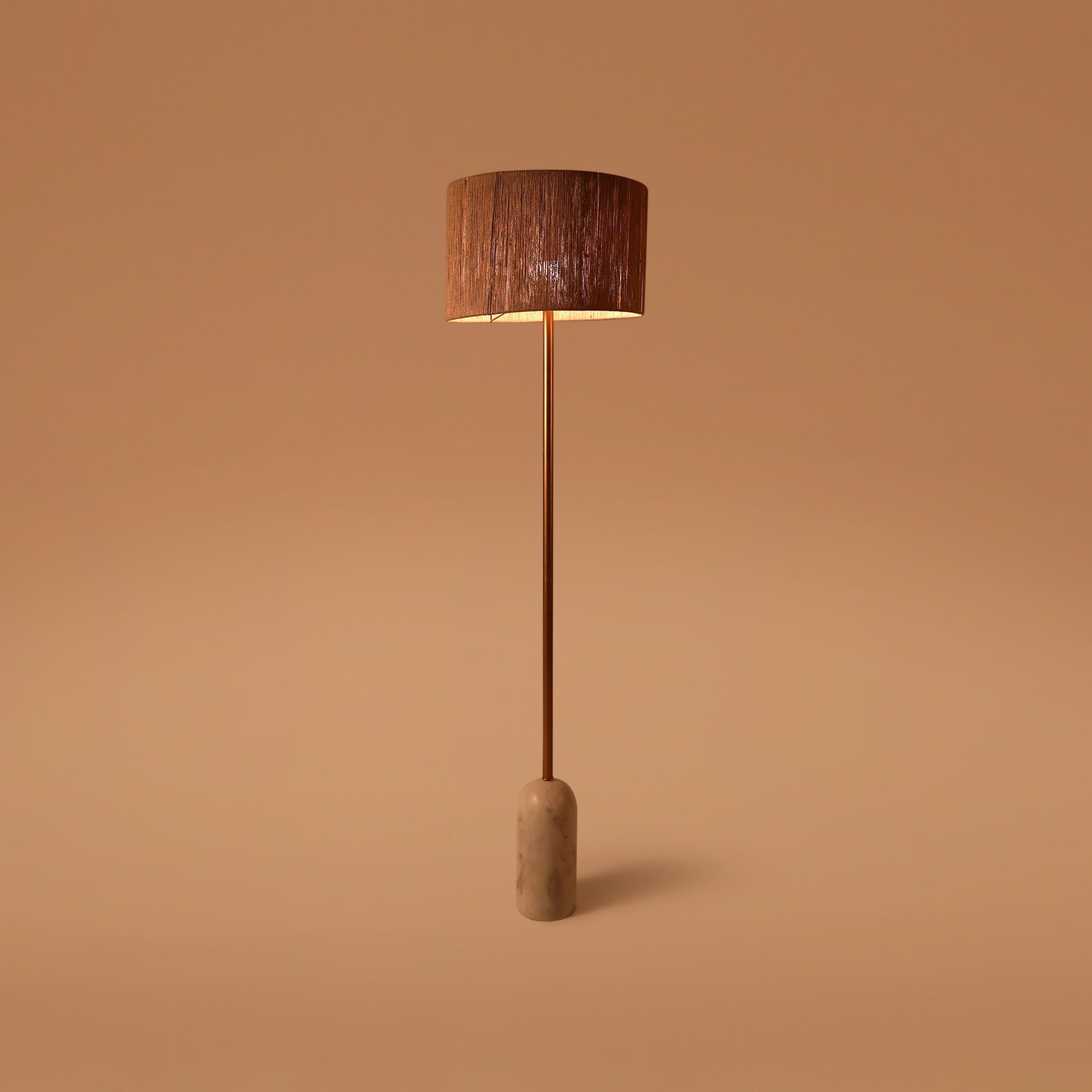 Cusp Sisal Fiber Floor Lamp - Orange Tree Home Pvt. Ltd.