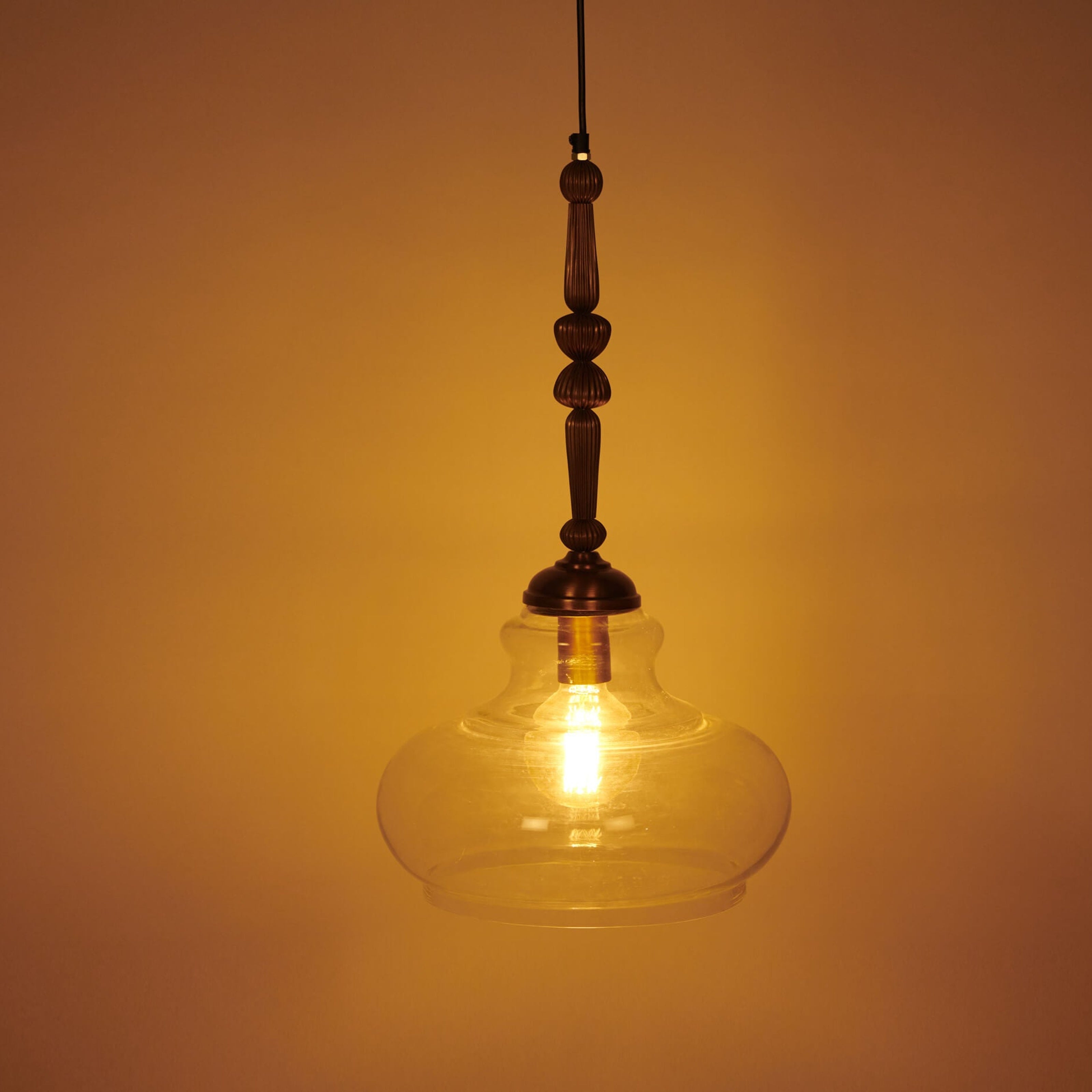 Kurashi Oval Hanging Lamp - Orange Tree Home Pvt. Ltd.