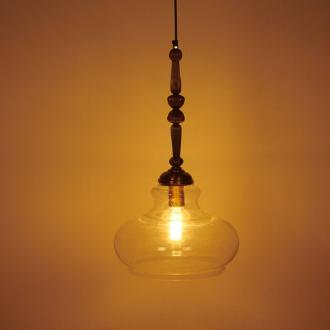 Kurashi Oval Hanging Lamp - Orange Tree Home Pvt. Ltd.