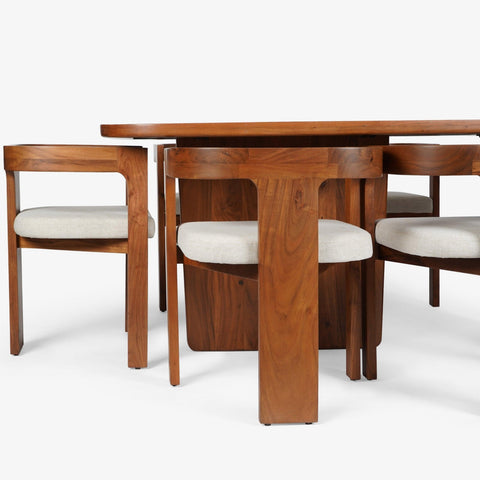 Attica Dining Table With 6 Attica Chairs