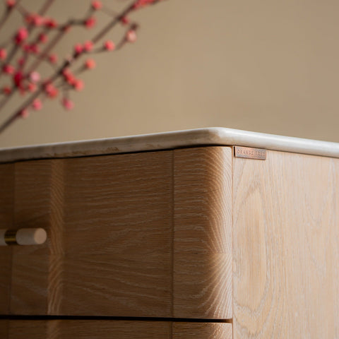 Dune Marble Bedside Table