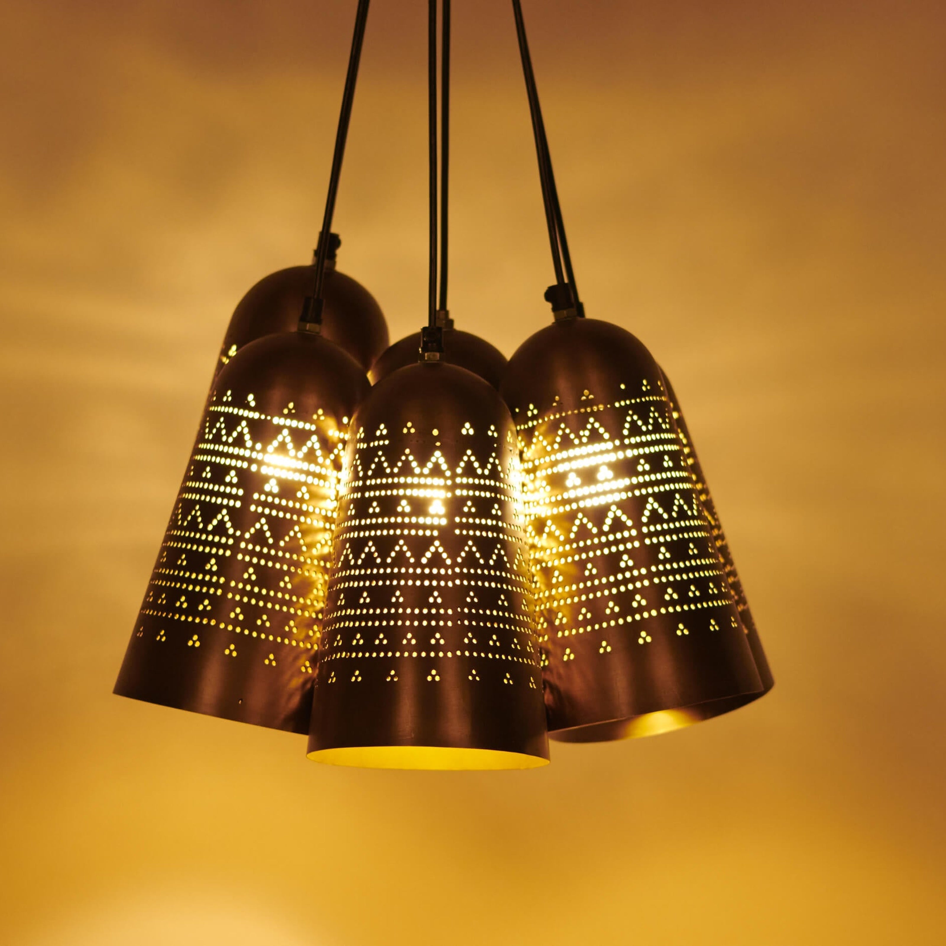 Mishin Cluster Hanging Lamp - Orange Tree Home Pvt. Ltd.