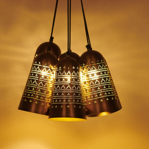 Mishin Cluster Hanging Lamp - Orange Tree Home Pvt. Ltd.