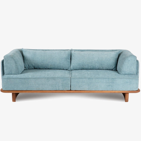Anish 3 Seater Sofa Blue