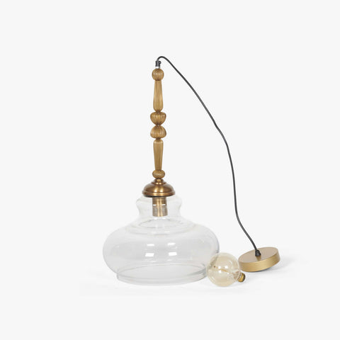Kurashi Oval Hanging Lamp - Orange Tree Home Pvt. Ltd.