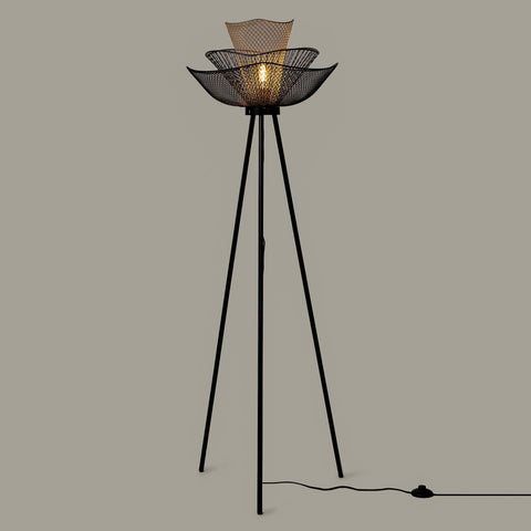 Mallawi Black Floor Lamp - Orange Tree Home Pvt. Ltd.