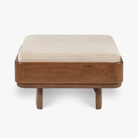 Anish Wooden Ottoman