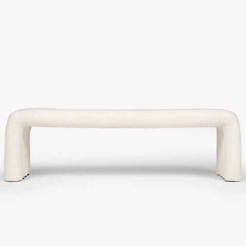 Kaba Curved Upholstered Bench