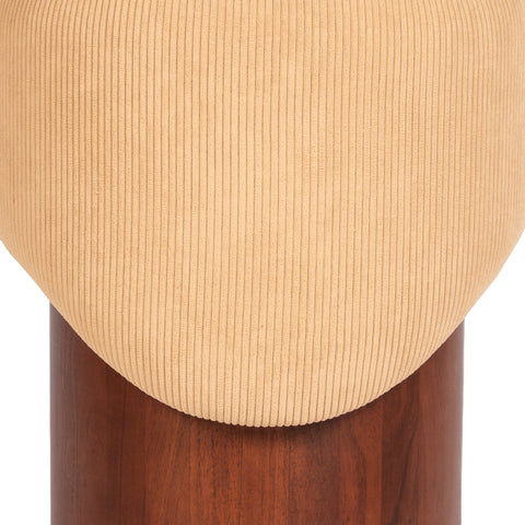Cora Ribbed Pouf