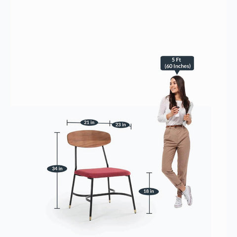 Ipiano Chair Without Arms Set Of 2